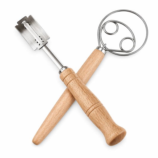 Kit del Fornaio di Rosa (Frusta Danese + Lametta per Pane)