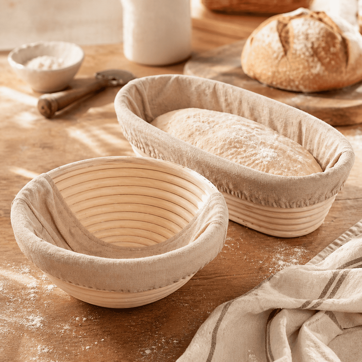 Cestino da Lievitazione di Rosa — Tondo o Ovale