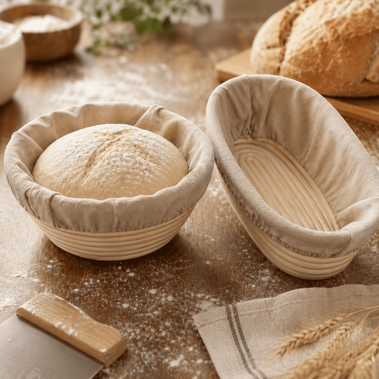 Cestino da Lievitazione di Rosa — Tondo o Ovale