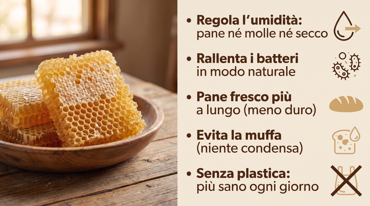 I benefici della cera d'api per conservare il pane