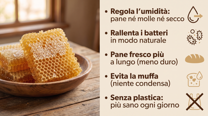 I benefici della cera d'api per conservare il pane