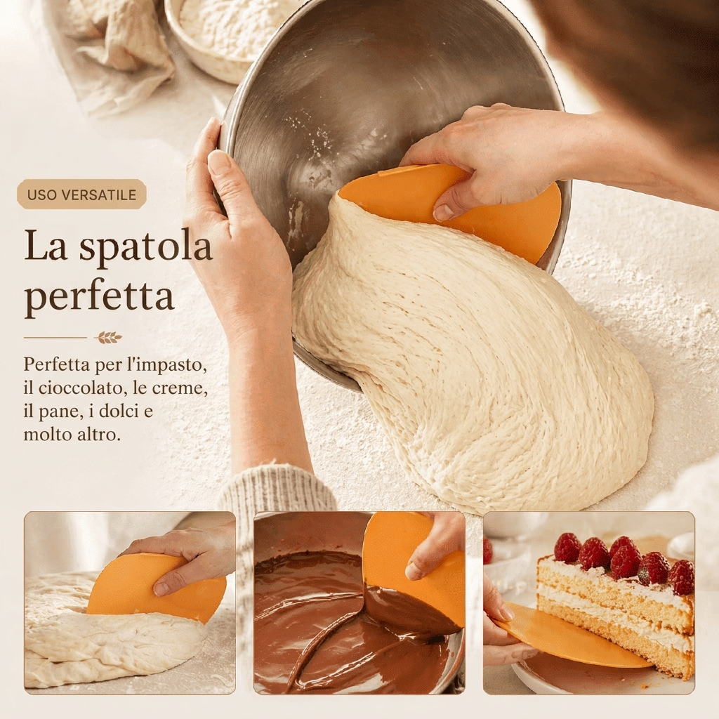 Uso versatile - la spatola perfetta per impasto, cioccolato e creme