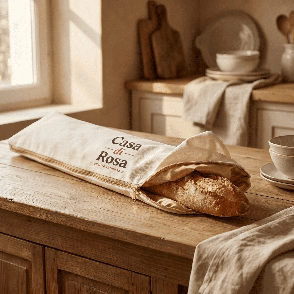 Sacchetto per Baguette sul tavolo - Casa di Rosa