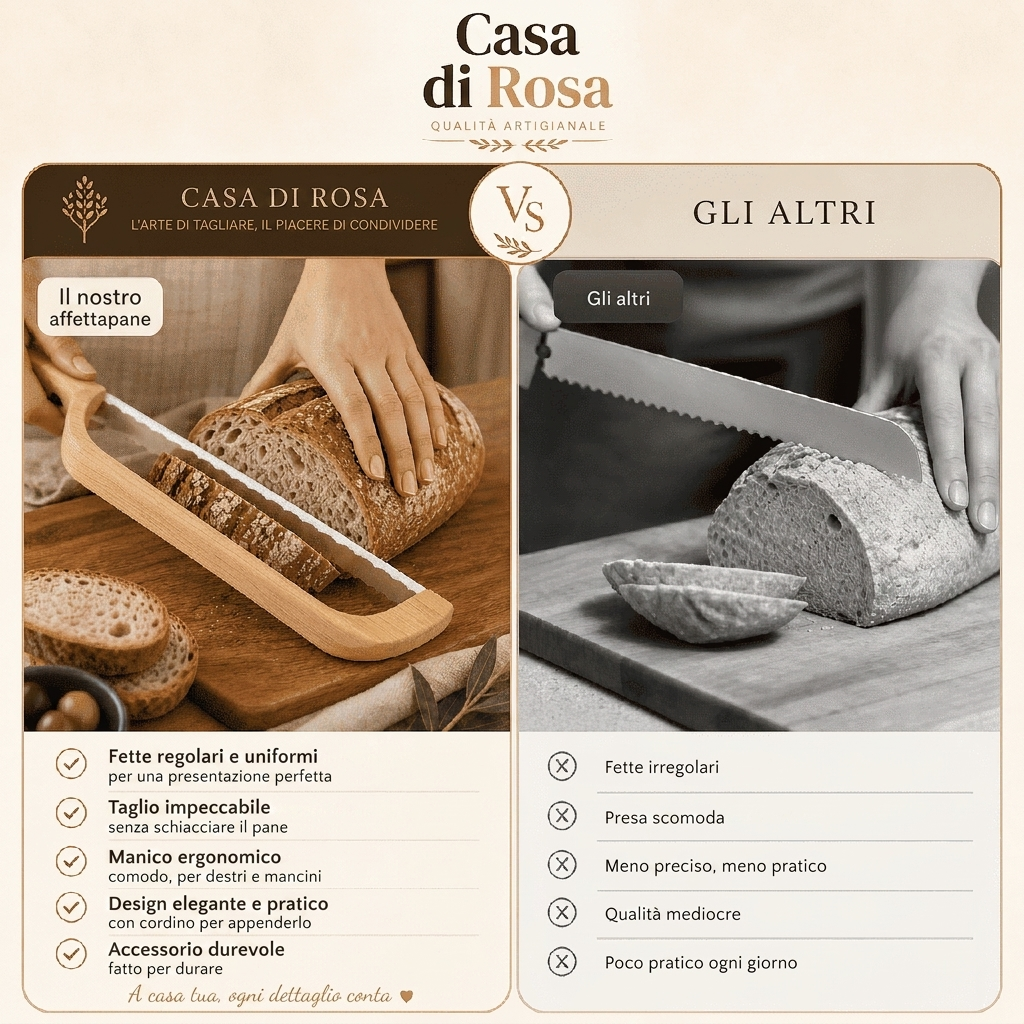 Il nostro affettapane vs gli altri - confronto Casa di Rosa