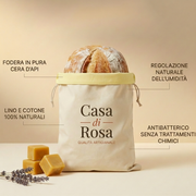Fodera in pura cera d'api - lino e cotone 100% naturali